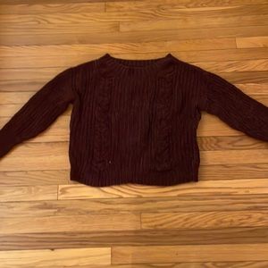 Maroon Knit Sweater